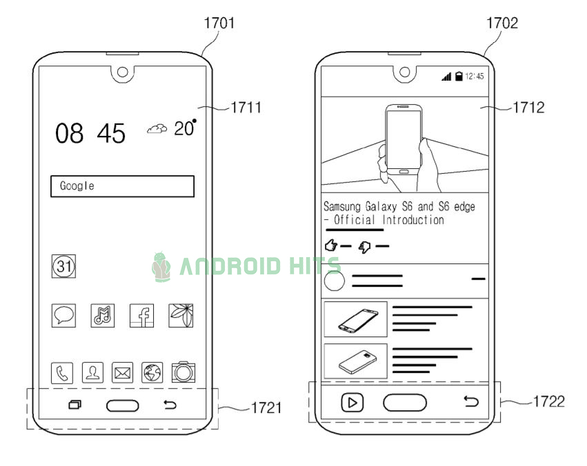 Samsung's patent shows smartphones with display notch, in-display fingerprint scanner 5