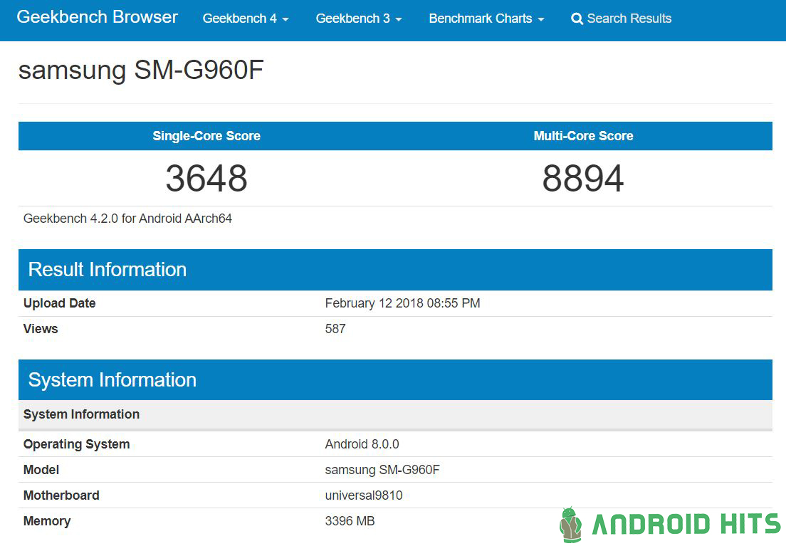 Samsung Galaxy S9 with Exynos 9810 spotted on Geekbench 2 Samsung Galaxy S9 with Exynos 9810 spotted on Geekbench 2