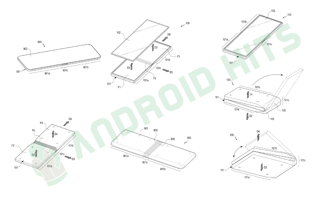 Samsung patents flexible display with Surface Book-like hinge for Galaxy X 2