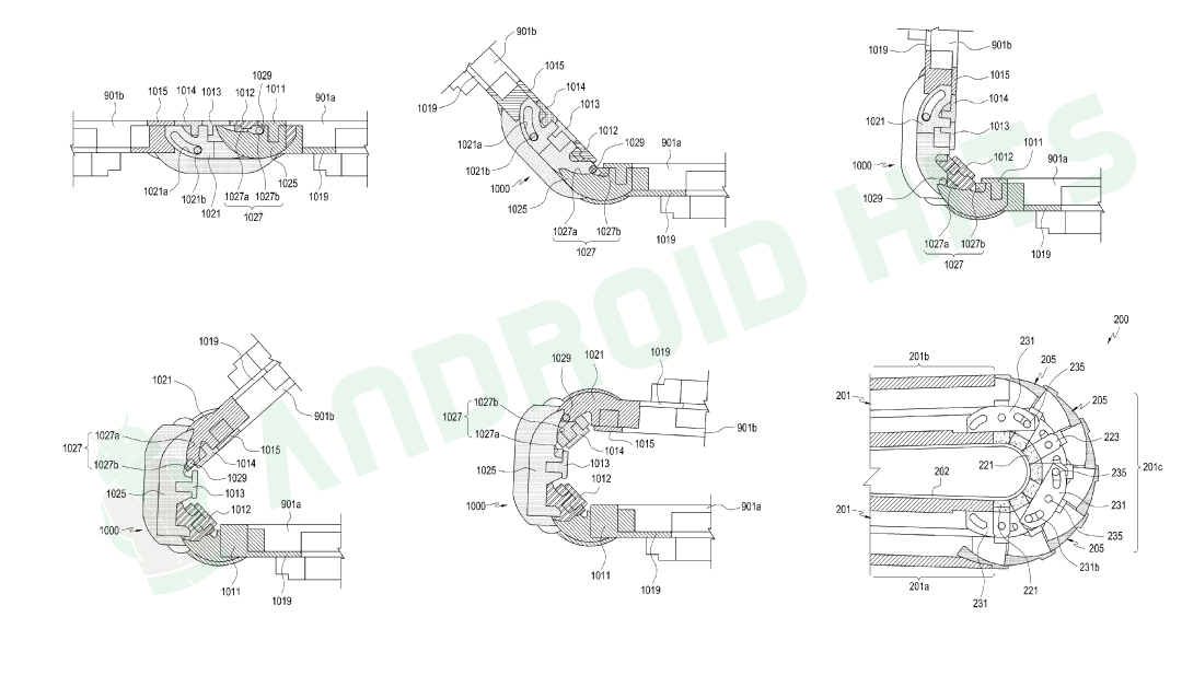 Samsung patents flexible display with Surface Book-like hinge for Galaxy X 3