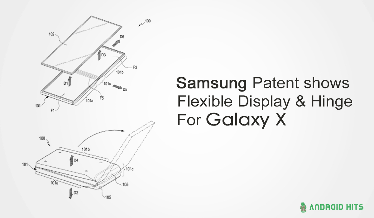 Samsung patents flexible display with Surface Book-like hinge for Galaxy X 9