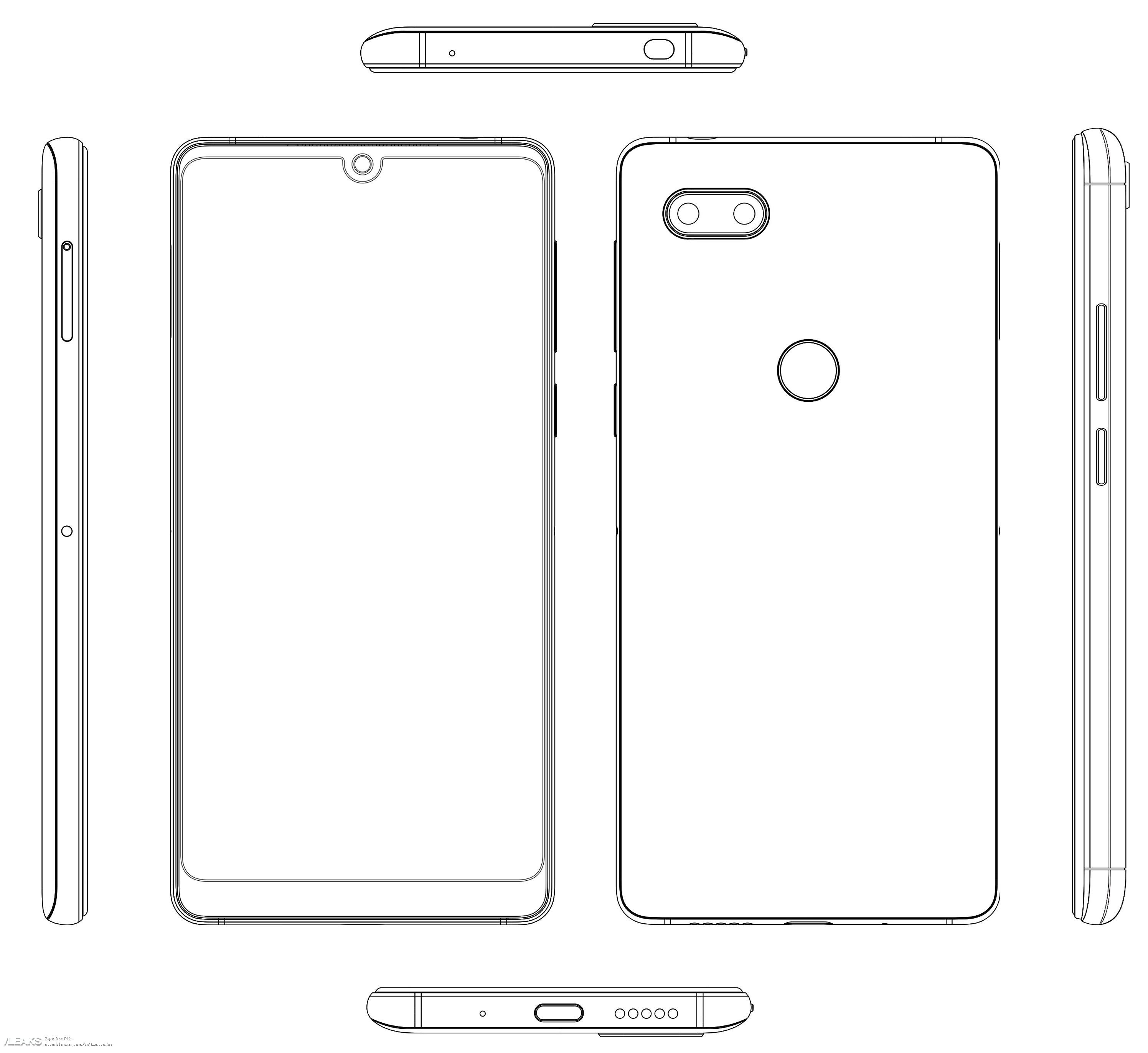 ZTE Nubia patents smartphone design with display-notch; could be Nubia Z19 2