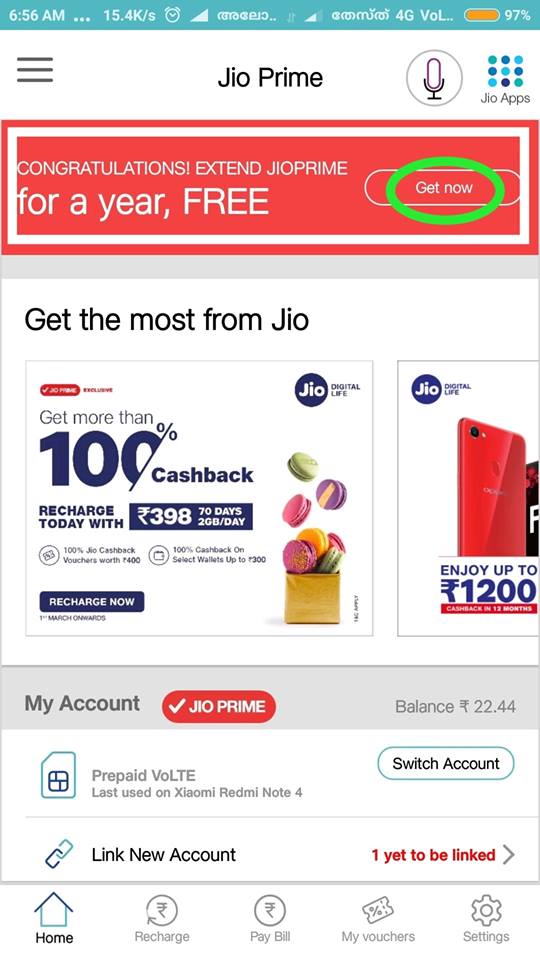 Reliance Jio Prime Membership extended to 1 year for free 5