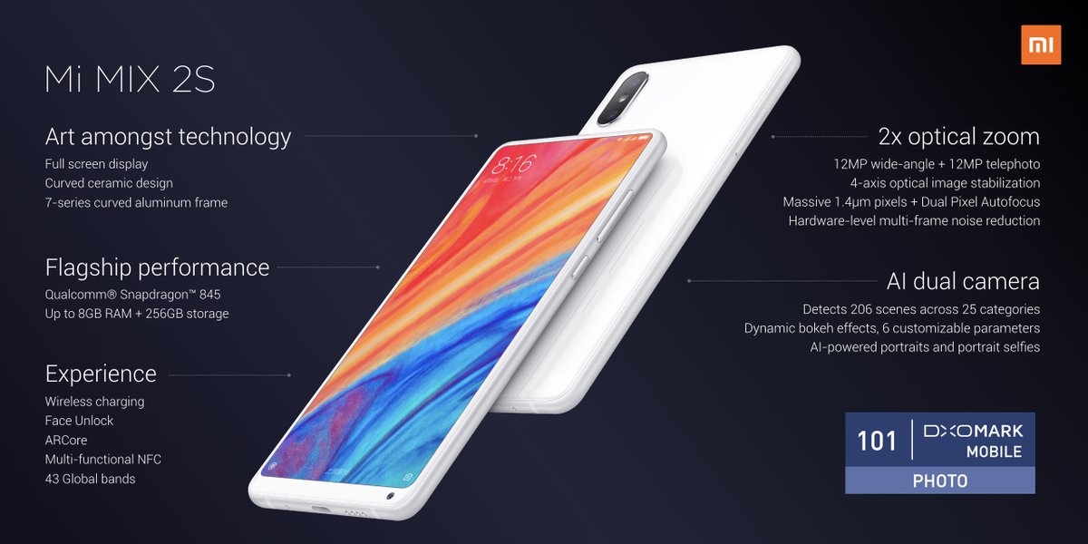 Xiaomi launches Mi MIX 2S with Snapdragon 845, 8GB RAM 2
