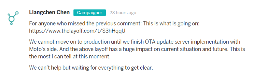 Motorola confirms the layoff, just tapped 50% of their Chicago workforce 2 Motorola confirms the layoff, just tapped 50% of their Chicago workforce 2