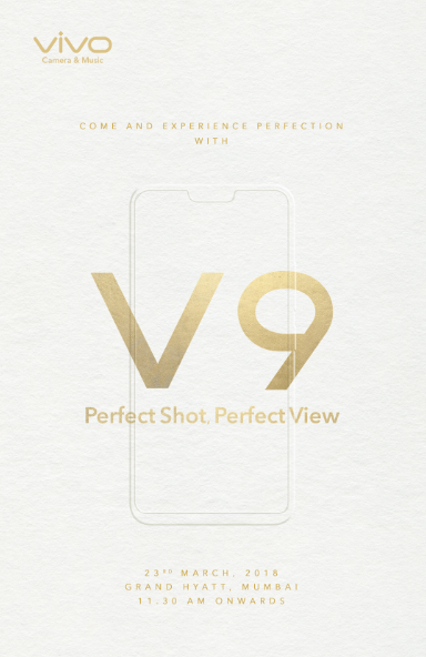 Vivo to launch V9 with iPhone X-like notch and dual rear cameras on March 23 3 Vivo to launch V9 with iPhone X-like notch and dual rear cameras on March 23 3