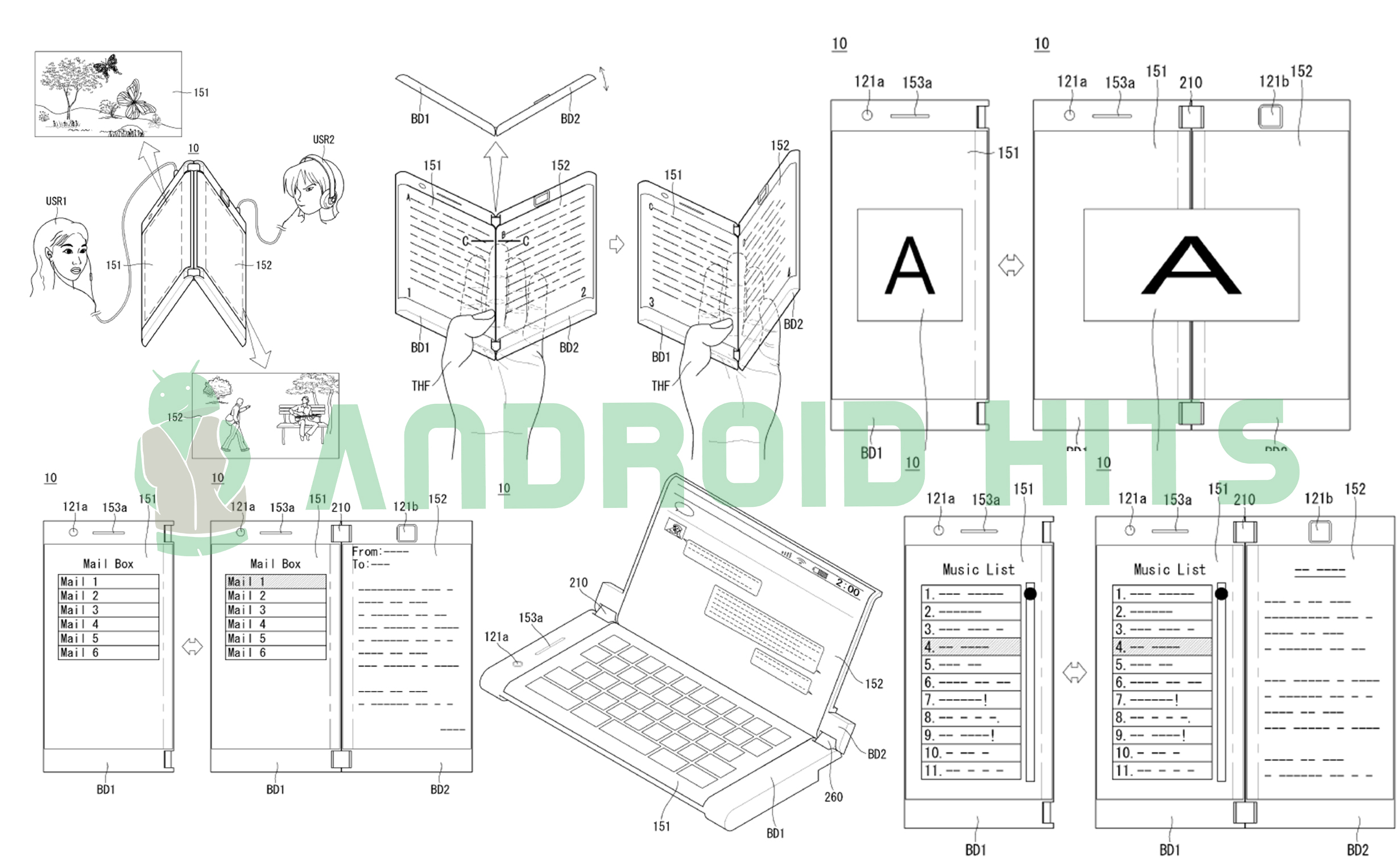 Patent shows LG's dual-screen foldable smartphone 3