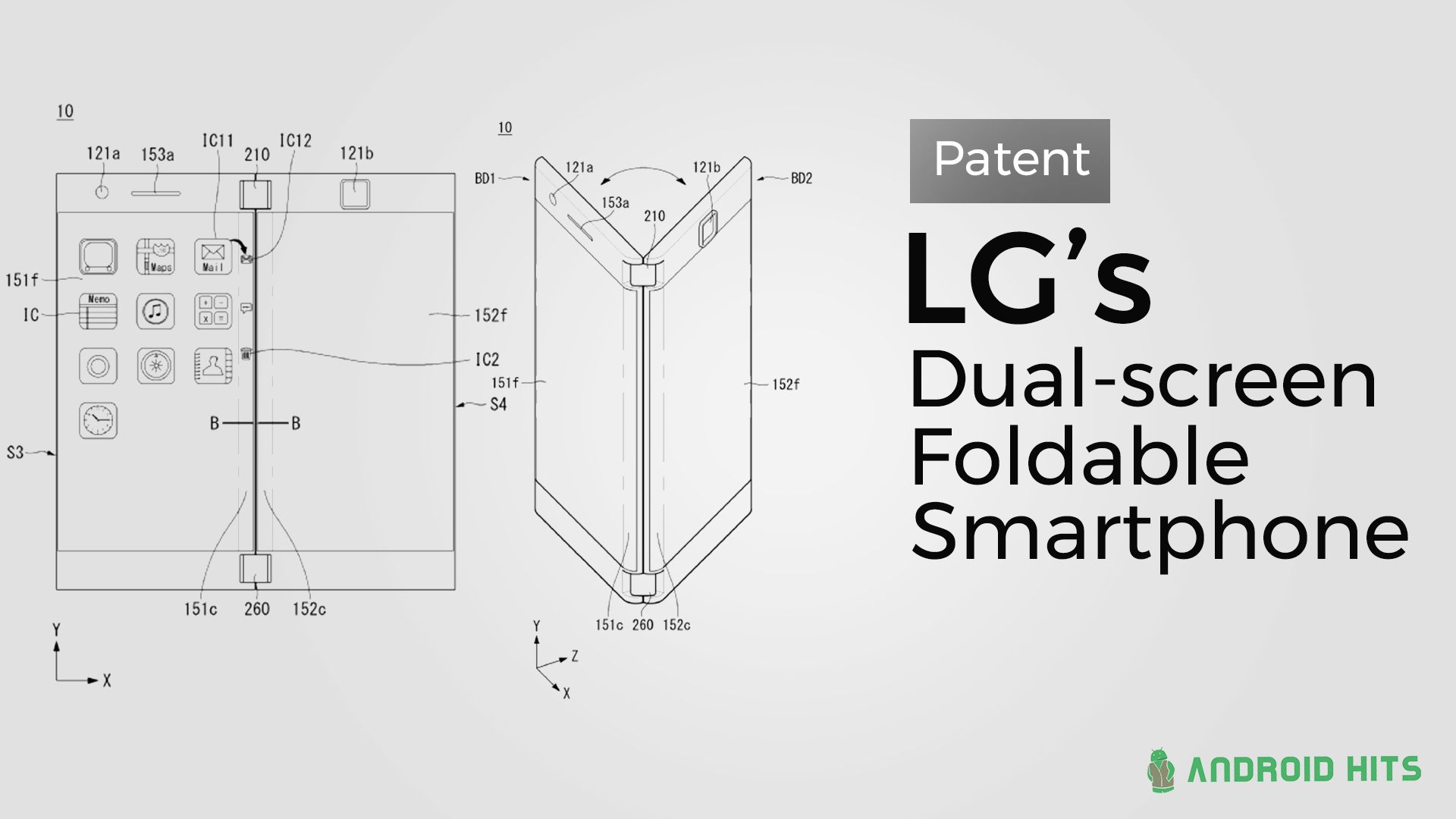Patent shows LG's dual-screen foldable smartphone 1