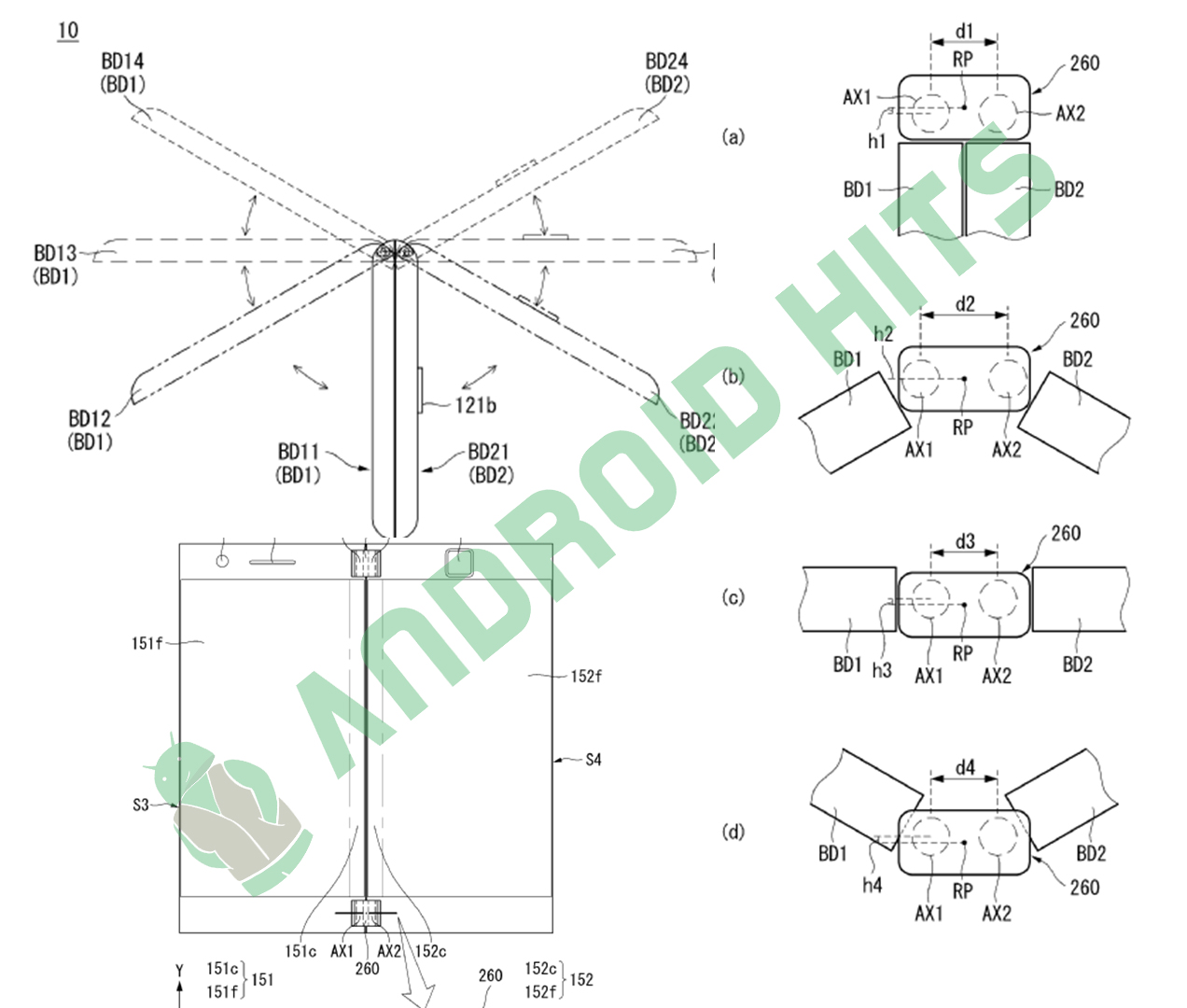 Patent shows LG's dual-screen foldable smartphone 2