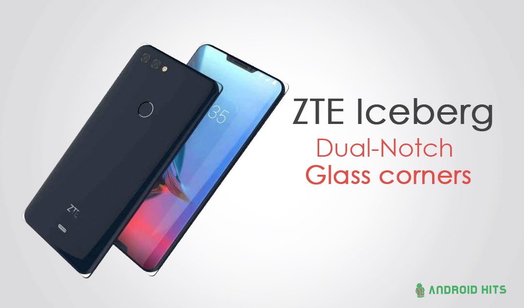ZTE reportedly working on a smartphone with dual-notches and glass corners 1