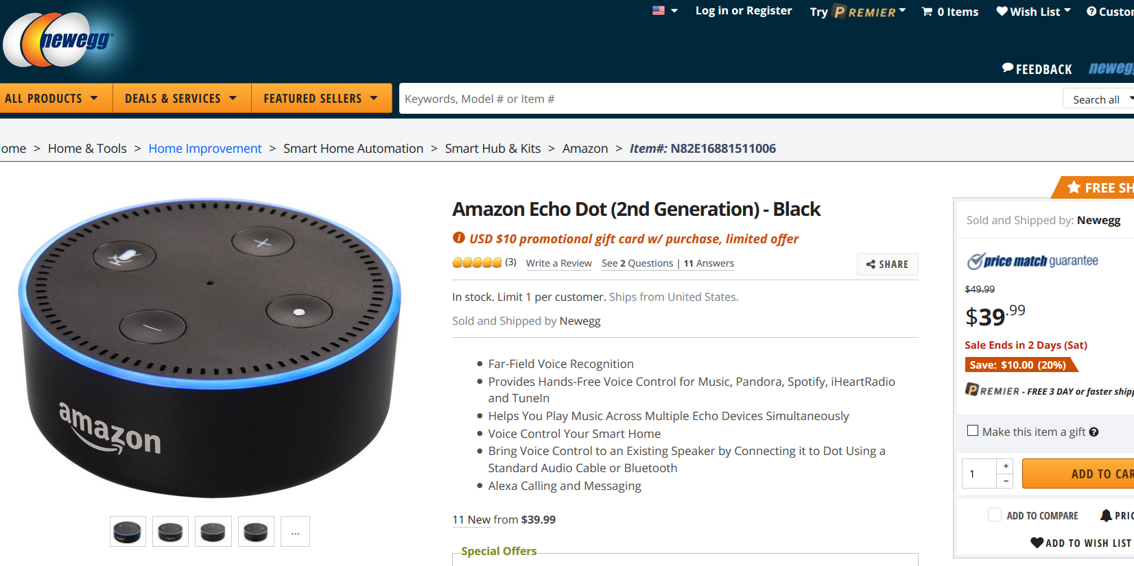 Deal Alert: Amazon Echo Dot is available for just $40 and additional $10 gift card 2