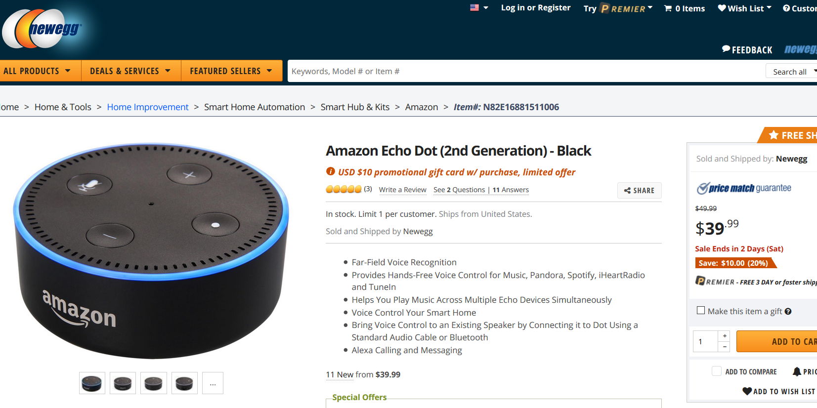 Deal Alert: Amazon Echo Dot is available for just $40 and additional $10 gift card 2 Deal Alert: Amazon Echo Dot is available for just $40 and additional $10 gift card 2