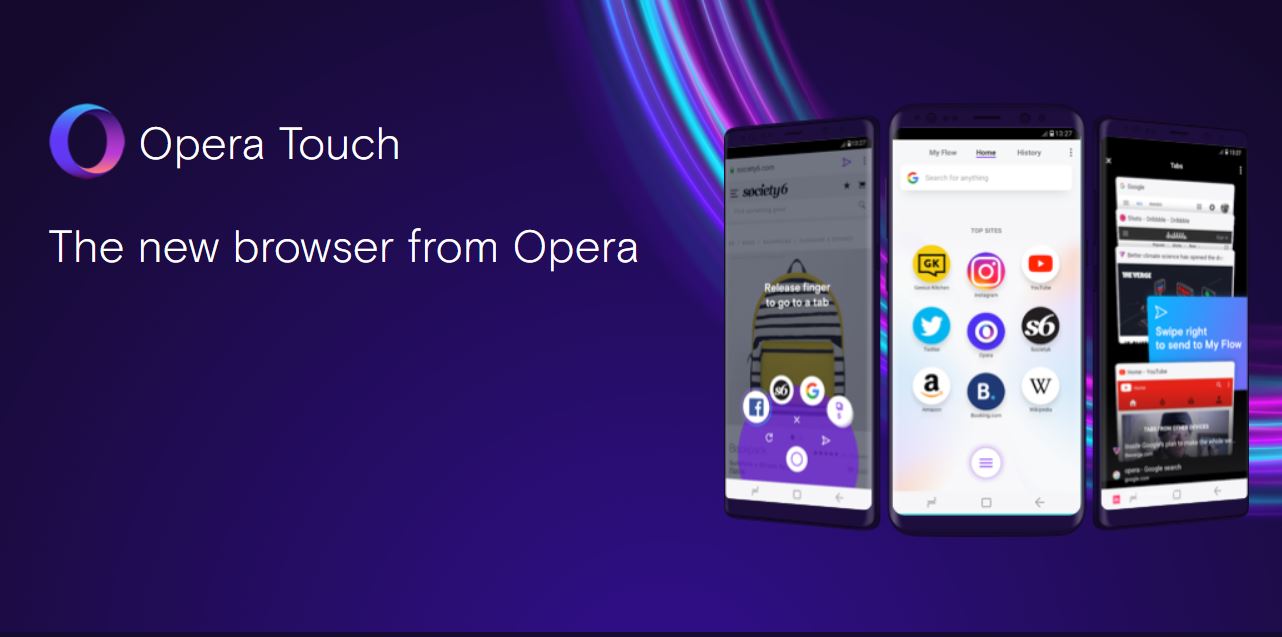 Opera touch app