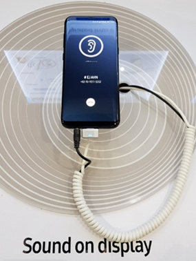 Samsung showcases Sound on Display technology at SID 2018; could be used with Galaxy S10 2 Samsung Sound On Display