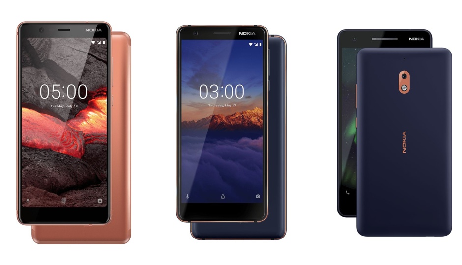 Nokia 2.1 Nokia 3.1 Nokia 5.1