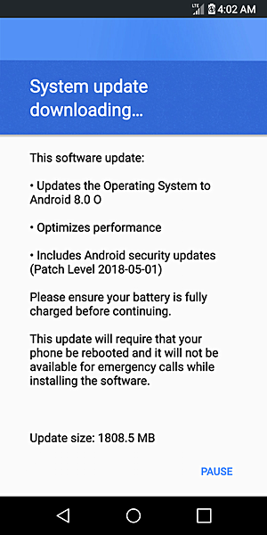Android Oreo hits Sprint LG G6 in the US 2 Android Oreo hits Sprint LG G6 in the US 1