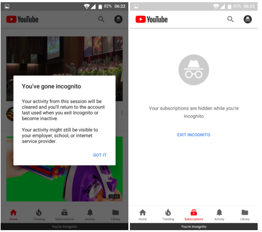 YouTube is reportedly testing incognito mode in Android 2 youtube incognito