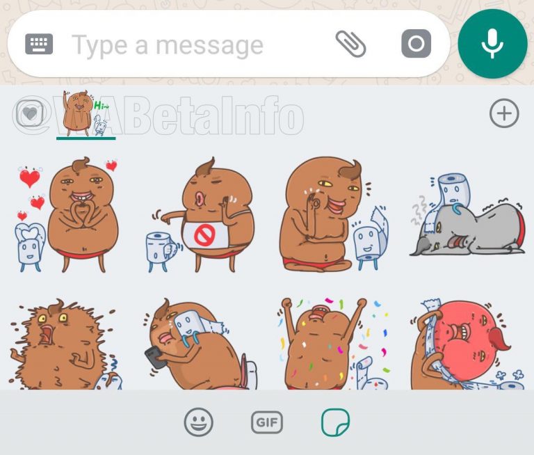 WhatsApp Sticker reaction