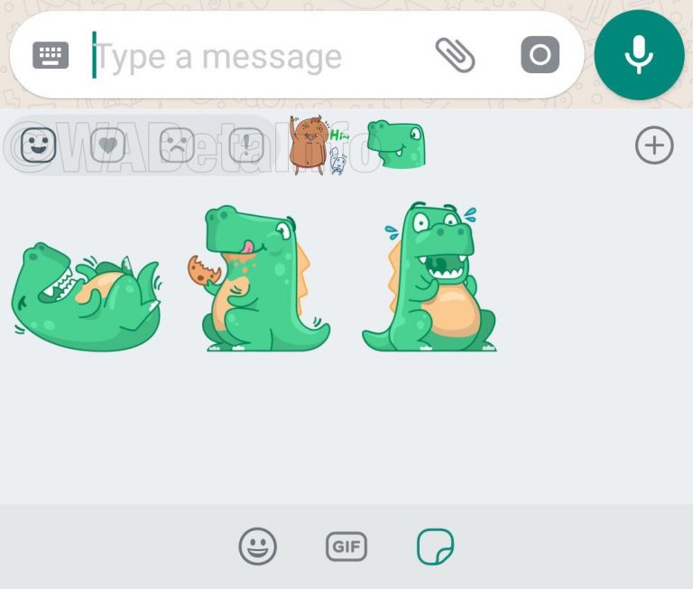 WhatsApp Sticker reaction