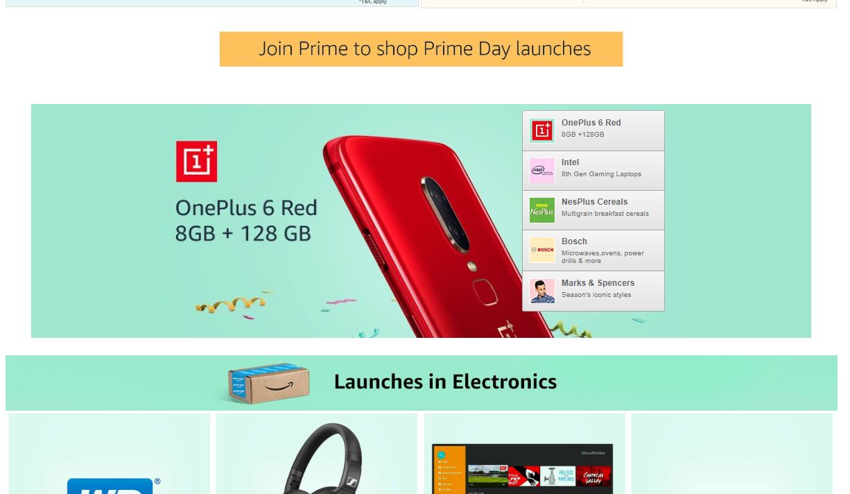 Amazon Prime Day OnePlus 6