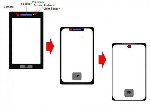 Huawei leaked smartphone design shows Essential-like notch, in-screen fingerprint scanner 2 Huawei Plans to implement smaller notch under screen fingerprint scanner AndroidHits