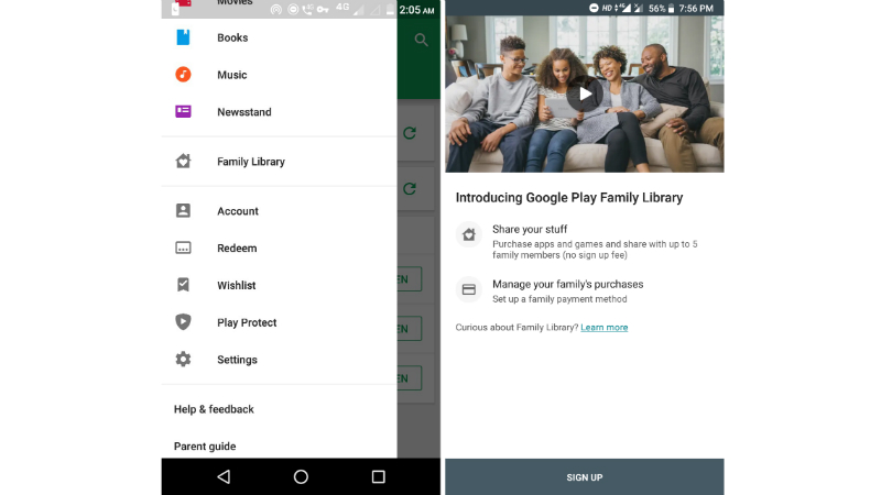 Google secretly rolling out Family Library in India for some users 2 Google Play Family Library