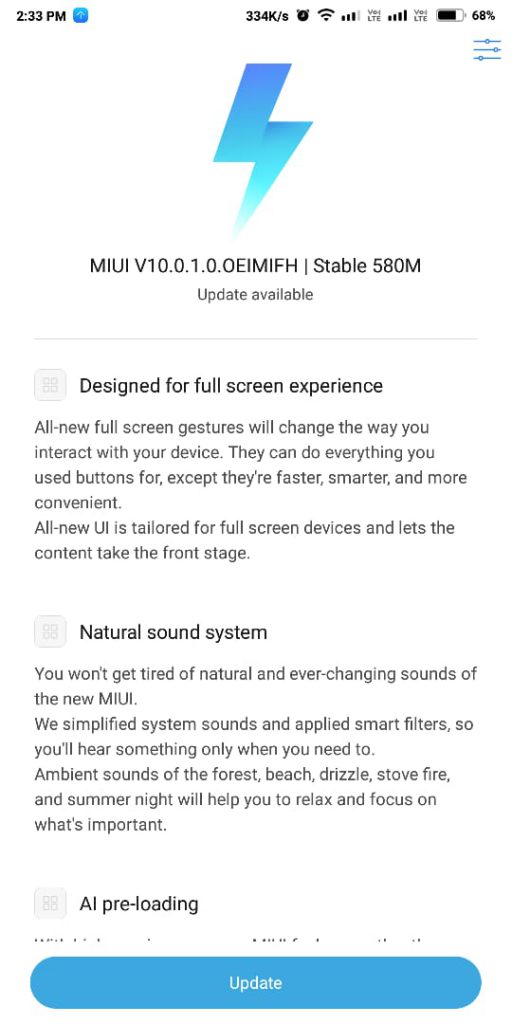 MIUI 10 for Redmi NOte 5 Pro