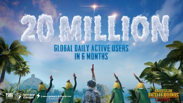 PUBG Mobile 20 million users