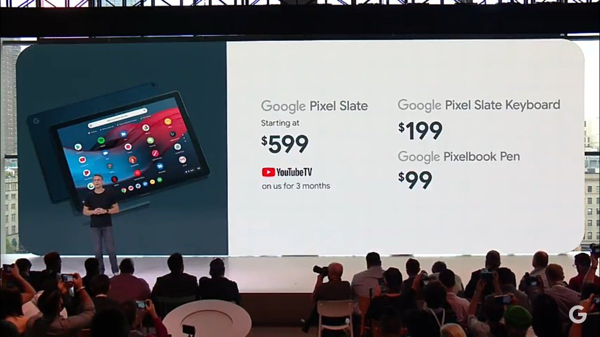 Google launches their first tablet in three years - Pixel Slate series with ChromeOS 13