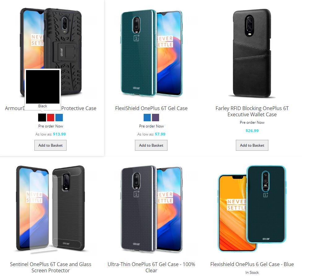 OnePlus 6T renders again spotted with case manufacturers 2 Olixar OnePlus 6T Case Render AndroidHits