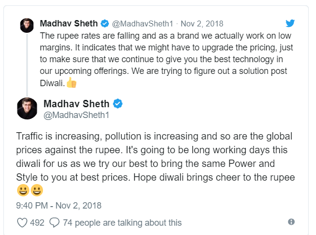 Realme to increase the price of smartphones after the Diwali sales in India: Hints the CEO 2 Madhav seth realme ceo