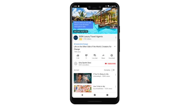 YouTube’s new Ad Pods: Replacing multiple breaks in videos 2 YouTube’s new Ad Pods: Replacing multiple breaks in videos 2