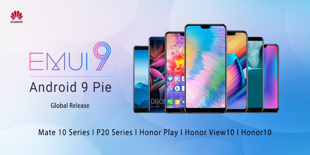 Android Pie based EMUI 9.0 is rolling out to Huawei/Honor devices 10