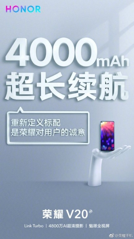 Honor View 20 leaked poster gives more insights to the device specs 4