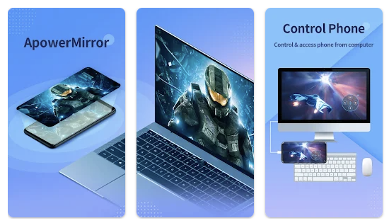 ApowerMirror screen mirroring app